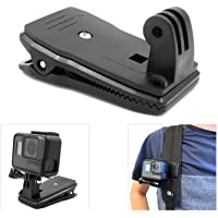 micros2u Pinza con Soporte compatible GoPro- muy resistente. Pivote giratorio 360 grados- liberación rápida- para…